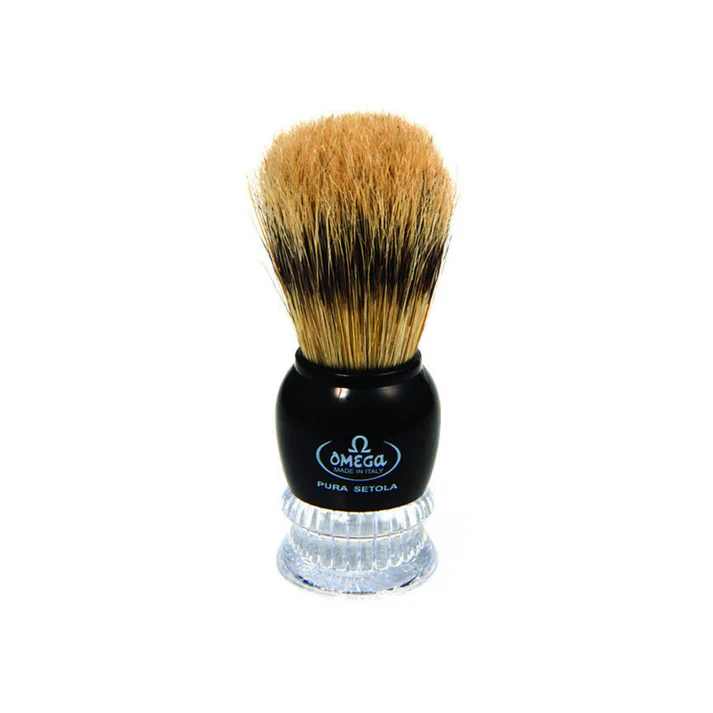 Omega Professional Boar Bristle Shaving Brush ABS handle