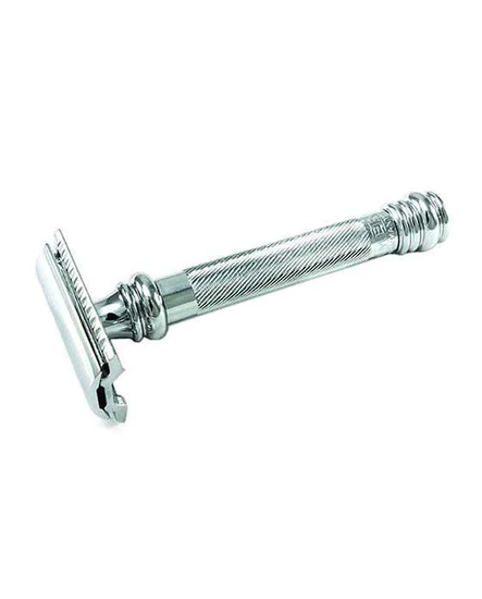 Merkur 38C Double Edge Safety Razor, Straight Cut, Weighted Handle, Chrome
