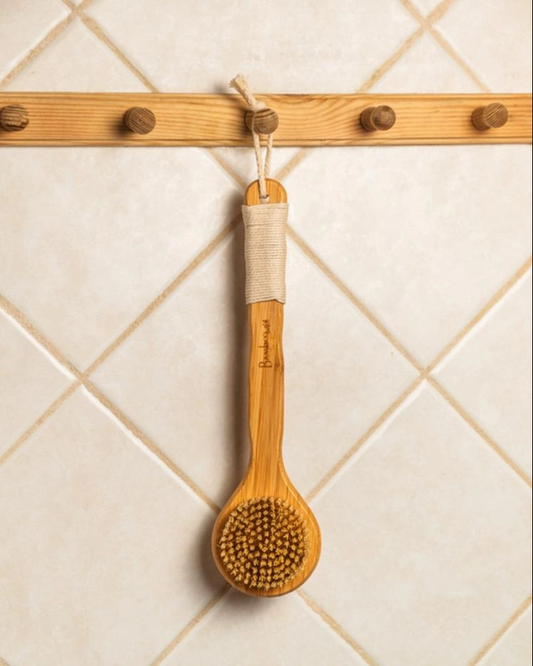 Round Bath Brush with Short Handle