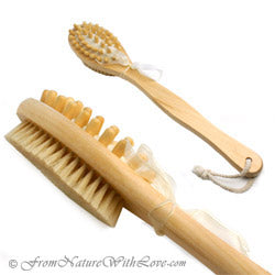 Bamboo Massager (Long Handle) Bath Brush