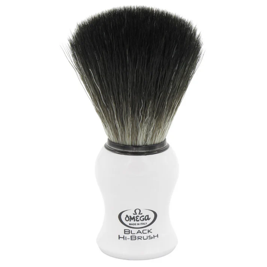 Omega BLACK Hi-Brush Fiber Shaving Brush