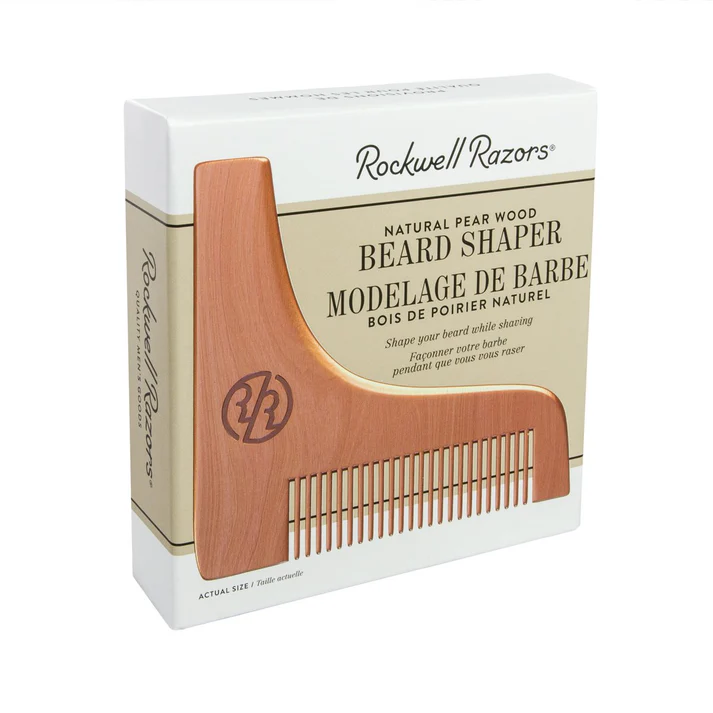 Rockwell Razors Natural Pear Wood Beard Shaper