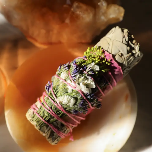 Wildflower and White Sage Smudge Wand