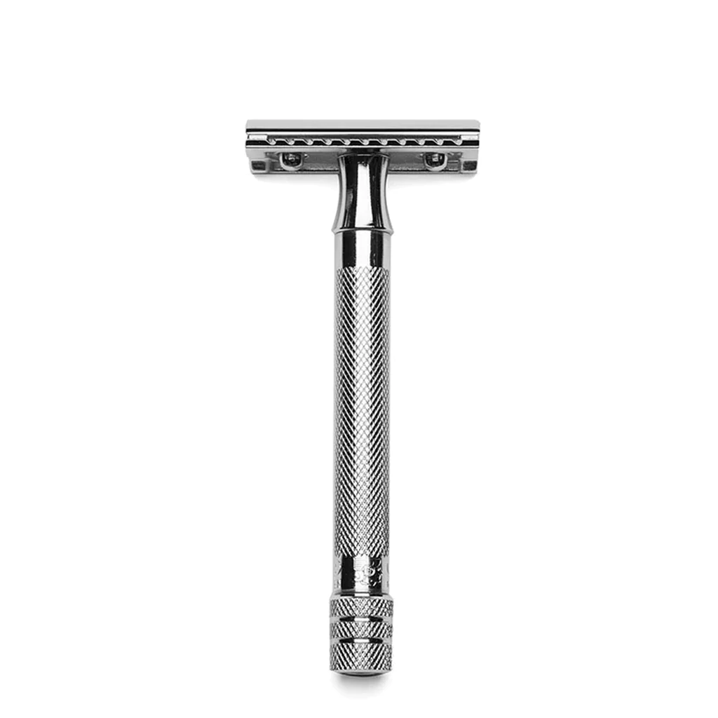 Merkur 33C Double Edge Safety Razor, Straight Cut, Chrome