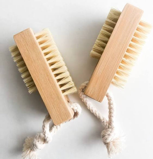 Large Bamboo Dual Sided Nail Brush