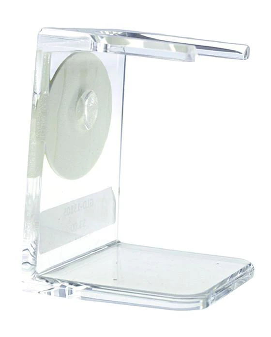 Pure Badger Collection Shaving Brush Stand, Clear Acrylic, Standard Mouth
