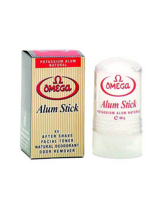 Omega Potassium Alum Stick - 60 Gram Tube